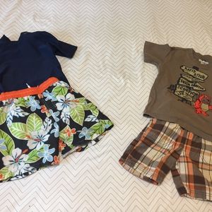 Boys 3T Swim Outfit and Play Outfit